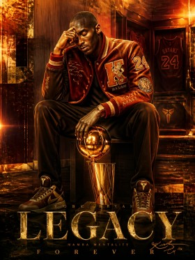 Legacy Forever – Kobe Bryant Wandbild als Fine Art Print