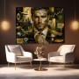 Goldener Erfolgsporträt als Leinwand & Modernes Wandbild
