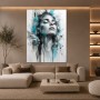Ausdrucksstarkes Porträt als Modernes Wandbild & Acrylglasbild