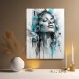 Ausdrucksstarkes Porträt als Modernes Wandbild & Acrylglasbild
