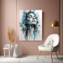 Ausdrucksstarkes Porträt als Modernes Wandbild & Acrylglasbild