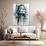 Ausdrucksstarkes Porträt als Modernes Wandbild & Acrylglasbild