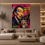 Brooklyn Pop Art Wandbild – Gallery Leinwand mit urbanem Künstlerporträt