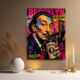 Brooklyn Pop Art Wandbild – Gallery Leinwand mit urbanem Künstlerporträt