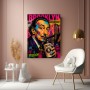 Brooklyn Pop Art Wandbild – Gallery Leinwand mit urbanem Künstlerporträt