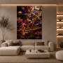 Kobe Bryant Dunk – Modernes Wandbild als Canvas Print