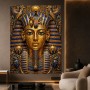Goldener Pharao als Luxus Wandbild und Gallery Leinwand