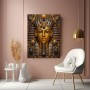Goldener Pharao als Luxus Wandbild und Gallery Leinwand