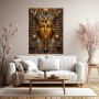 Goldener Pharao als Luxus Wandbild und Gallery Leinwand