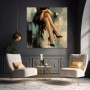 Elegante Beine in Schwarz – Leinwand & Acrylbild