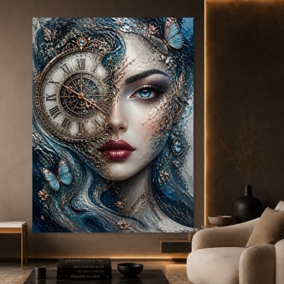 Mystische Zeitwächterin Wandbild als Acrylglasbild