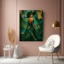 Smaragd Eleganz Wandbild auf Gallery Leinwand