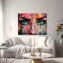 Street Art Augen – Modernes Wandbild als Leinwandbild