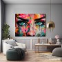 Street Art Augen – Modernes Wandbild als Leinwandbild