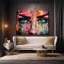 Street Art Augen – Modernes Wandbild als Leinwandbild