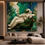Kosmischer Luxus-Astronaut – Modernes Wandbild als Gallery Leinwand