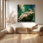 Kosmischer Luxus-Astronaut – Modernes Wandbild als Gallery Leinwand