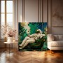 Kosmischer Luxus-Astronaut – Modernes Wandbild als Gallery Leinwand