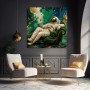 Kosmischer Luxus-Astronaut – Modernes Wandbild als Gallery Leinwand