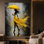 Eleganz im Regen – Wandbild auf Gallery Leinwand