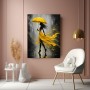 Eleganz im Regen – Wandbild auf Gallery Leinwand