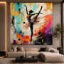 Elegante Balletttänzerin als Modernes Wandbild auf Gallery Leinwand
