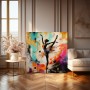 Elegante Balletttänzerin als Modernes Wandbild auf Gallery Leinwand
