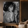 Rauchige Eleganz – Modernes Wandbild als Poster