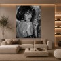 Rauchige Eleganz – Modernes Wandbild als Poster