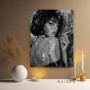 Rauchige Eleganz – Modernes Wandbild als Poster