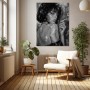 Rauchige Eleganz – Modernes Wandbild als Poster