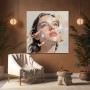 Aufwärtsblick in Pastell – Modernes Wandbild als Leinwandbild