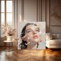 Aufwärtsblick in Pastell – Modernes Wandbild als Leinwandbild