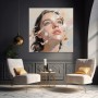 Aufwärtsblick in Pastell – Modernes Wandbild als Leinwandbild