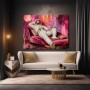Kosmischer Lounge-Astronaut – Luxus Wandbild als Gallery Leinwand