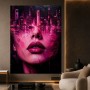 Neon Metropole – Wandbild als Acrylglasbild