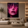Neon Metropole – Wandbild als Acrylglasbild