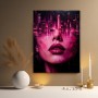 Neon Metropole – Wandbild als Acrylglasbild