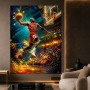 Slam Dunk Energie – Modernes Wandbild als Canvas Print