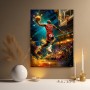 Slam Dunk Energie – Modernes Wandbild als Canvas Print