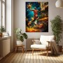Slam Dunk Energie – Modernes Wandbild als Canvas Print