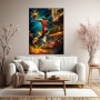 Slam Dunk Energie – Modernes Wandbild als Canvas Print