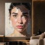Intensives Porträt Leinwandbild – Fine Art Print mit ausdrucksstarkem Blick