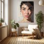 Intensives Porträt Leinwandbild – Fine Art Print mit ausdrucksstarkem Blick