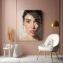 Intensives Porträt Leinwandbild – Fine Art Print mit ausdrucksstarkem Blick