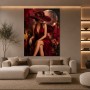 Eleganz in Bordeaux – Luxus Wandbild als Fine Art Print