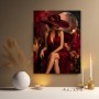 Eleganz in Bordeaux – Luxus Wandbild als Fine Art Print