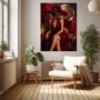 Eleganz in Bordeaux – Luxus Wandbild als Fine Art Print
