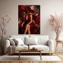 Eleganz in Bordeaux – Luxus Wandbild als Fine Art Print