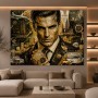 Goldener Erfolg – Luxus Wandbild auf Gallery Leinwand